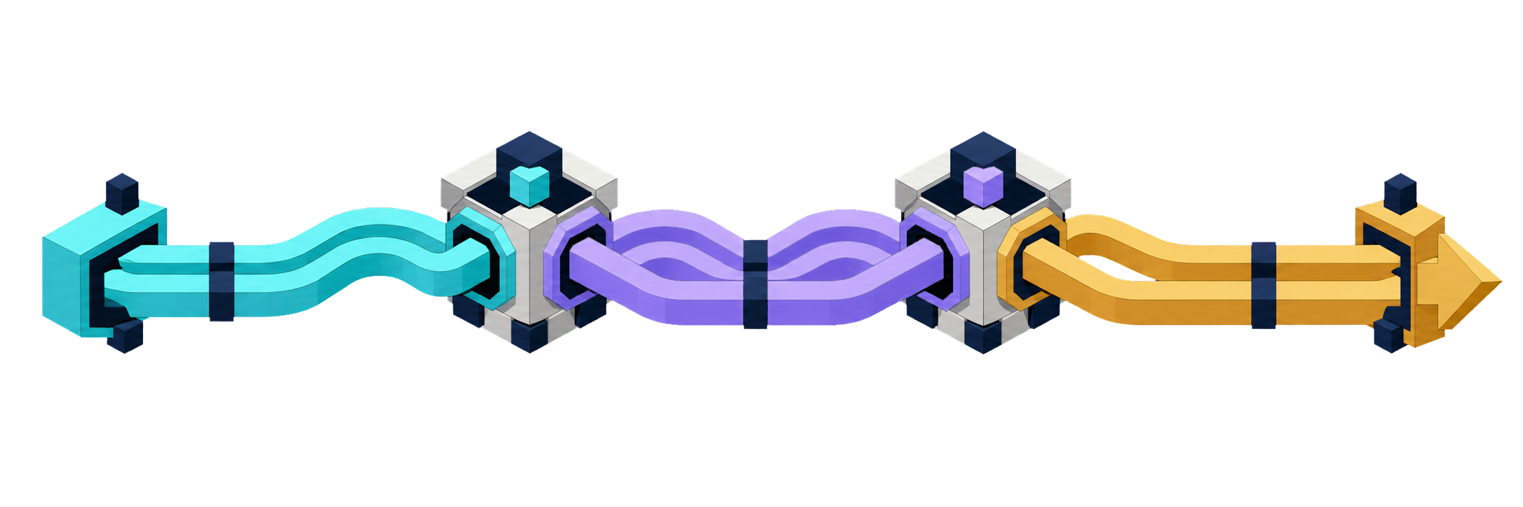 A light flow moves through the signal, verification, and execution stages